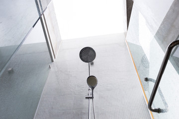 shower head in bathroom, design of home interior outdoor bathroom
