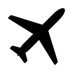 Airplane aviation flat icon for apps and websites