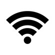 Wifi wireless internet signal flat icon for apps