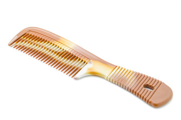 Hair comb isolated on white.