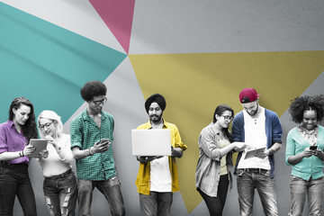 Students Learning Education Social Media Technology