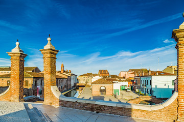 Trepponti bridge in Comacchio, the little Venice