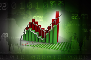 Fototapeta premium Business graph