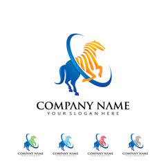 Elegant Business Horse Logo Icon