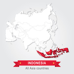 Indonesia. All the countries of Asia.