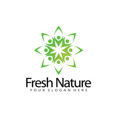 Fresh Nature Yoga logo icon