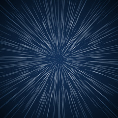 Vector warp stars vector abstract background. Traveling in space concept