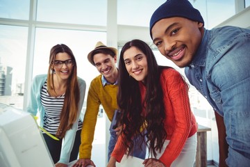 Young creative team having a meeting