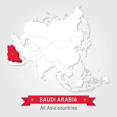Saudi Arabia. All the countries of Asia.