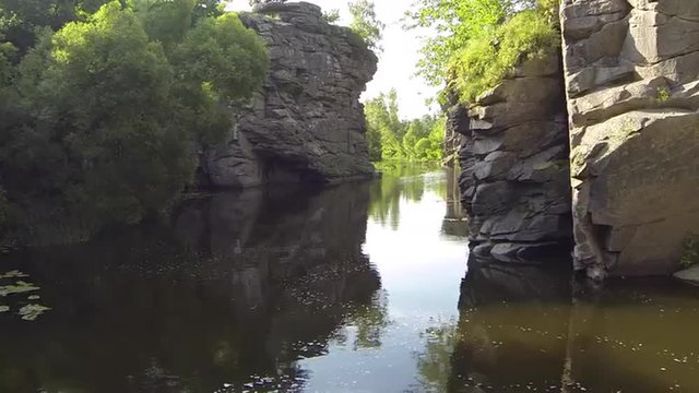 Picturesque canyon. Buky. Ukraine
