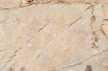 Pavement surface rough brown stone tile floor