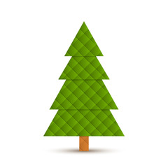 Abstract conifer divided into squares