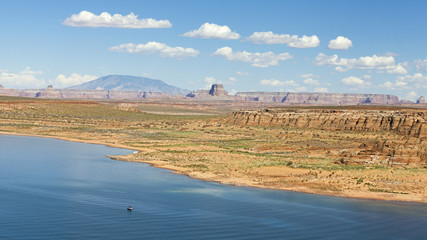 Panoramic picture of Lake Powell in Arizona, USA.