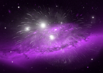 Fototapeta premium galaxy in a free space