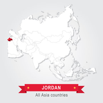 Jordan. All the countries of Asia.
