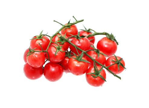Cherry Tomatoes On White