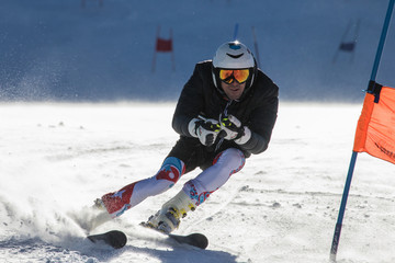 skier in action