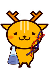 Fototapeta premium 科学を学ぶ動物シリーズ