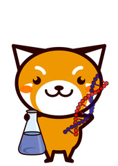 Fototapeta premium 科学を学ぶ動物シリーズ