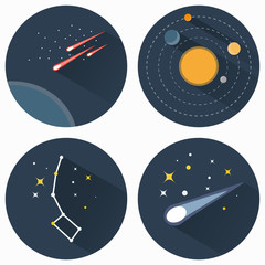 Stars constellations icons © frimufilms