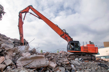 Demolition of buildings in urban