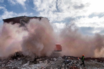 Demolition of buildings in urban