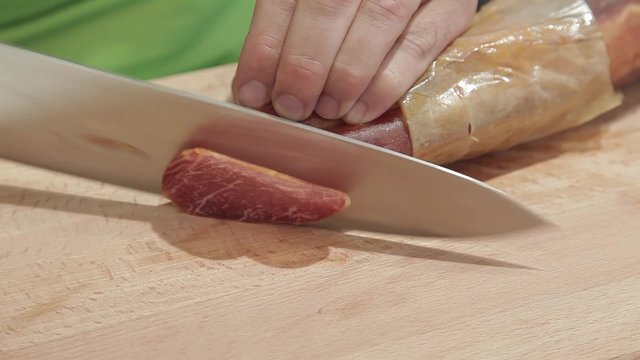 Chef corta lomo