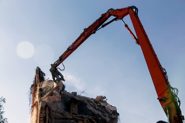 Demolition of buildings in urban