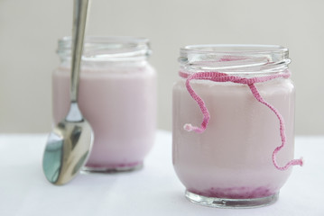 Yogures de fresa
