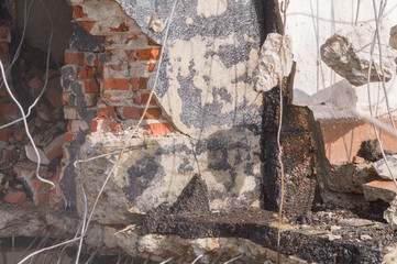 Demolition of buildings in urban
