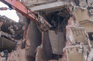Demolition of buildings in urban