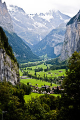 Widok na dolinę Lauterbrunnental