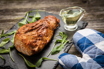Delicious baked pork