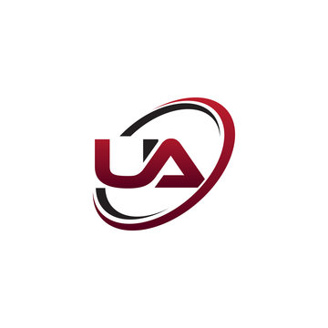 Modern Initial Logo Circle UA
