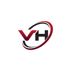 Modern Initial Logo Circle VH