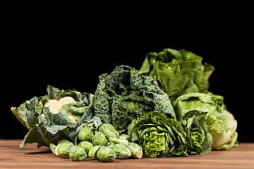 Assortment of green vegetables