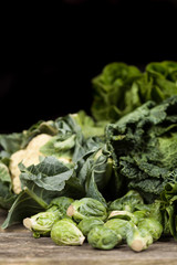 Assortment of green vegetables