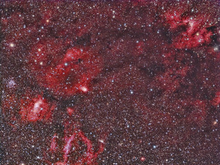 Sh2-255 Cave Nebula imaged with a telescope and a scientific CCD camera