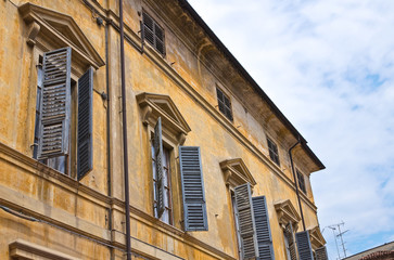 Fototapeta na wymiar Historical palace. Piacenza. Emilia-Romagna. Italy.