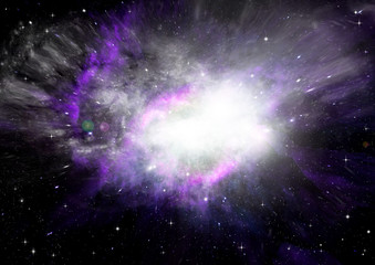 galaxy in a free space