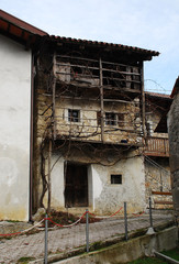 Fototapeta na wymiar Rural Building in Topolo, Friuli