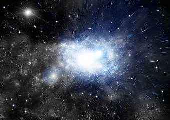 galaxy in a free space