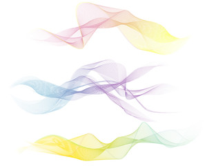 abstract grid isolated three different colors