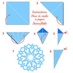 how to make paper snowflake