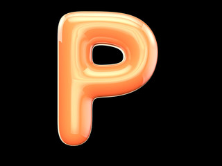 The English letter p.