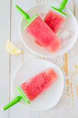 Fruit juice ice pops