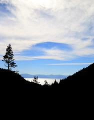 Lake Tahoe Silhouette