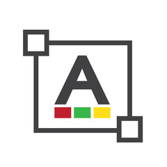 Text  color font edit letter icon