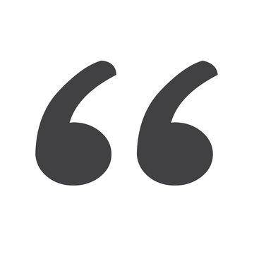 Blockquote sign icon Illustration