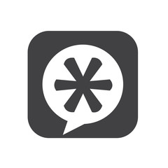Asterisk Footnote sign icon